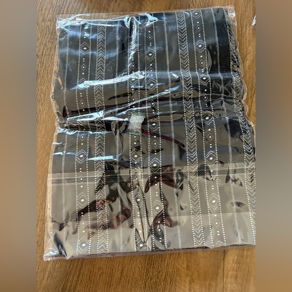 NWT Lotus and Luna Flowy Boho Wide Leg Drawstring Pants, Large - Akha Tribal - Picture 9 of 11